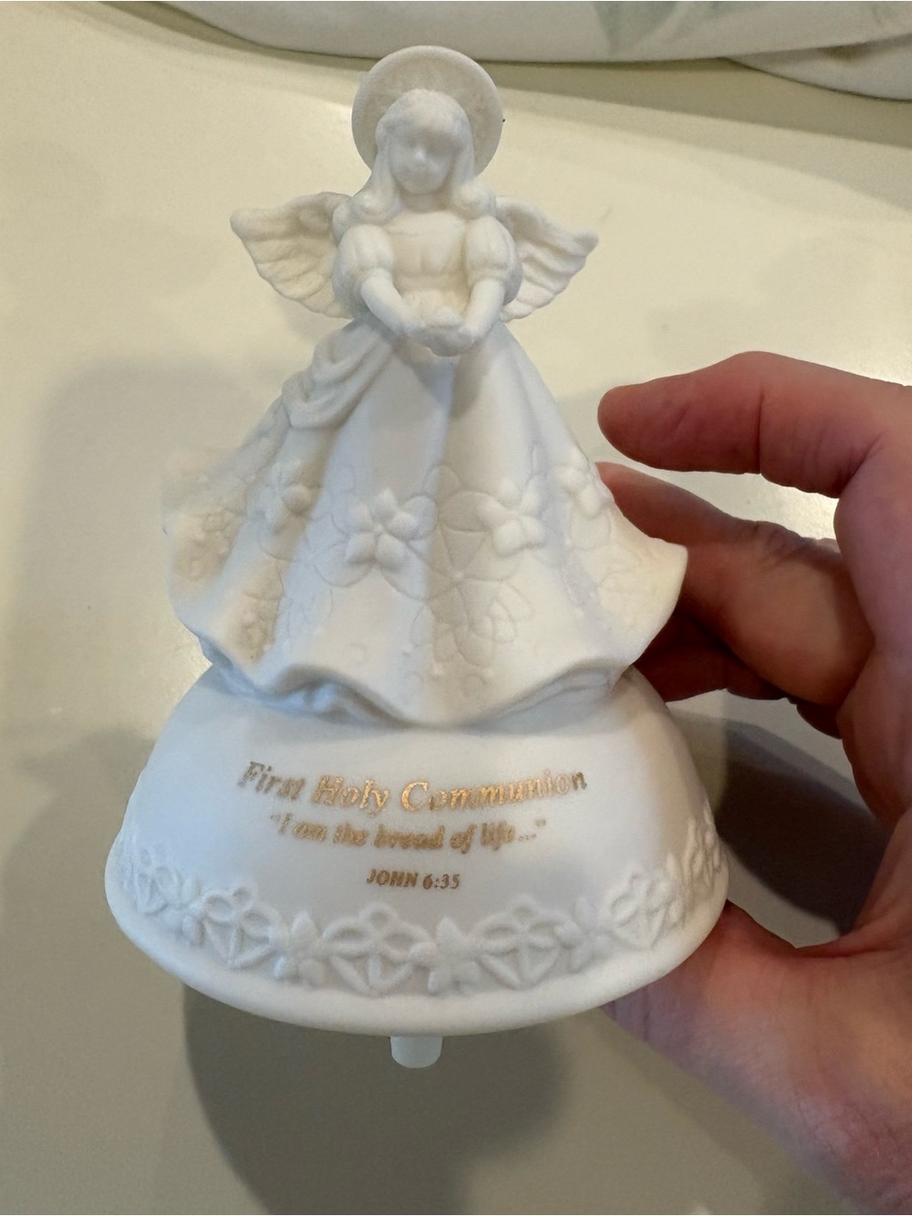 Porcelain First Holy Communion Figurine
